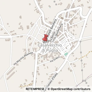 Mappa Vico V Skanderbeg, 2, 71030 Casalvecchio di Puglia, Foggia (Puglia)