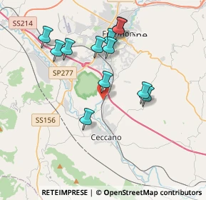 Mappa Via Cosa, 03023 Ceccano FR, Italia (3.8225)