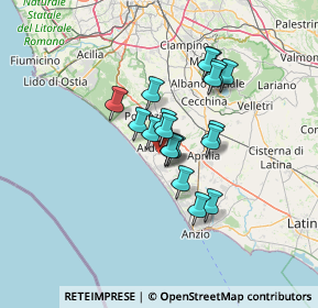 Mappa 00040 Ardea RM, Italia (10.11211)