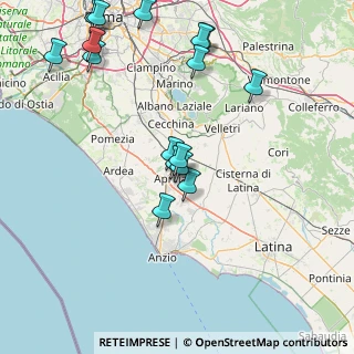 Mappa Via Roberto Rossellini, 04011 Aprilia LT, Italia (19.08875)