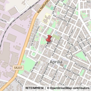 Mappa Via dei Mille, 58, 04011 Aprilia, Latina (Lazio)