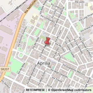 Mappa Via Piave, 67, 04011 Aprilia, Latina (Lazio)