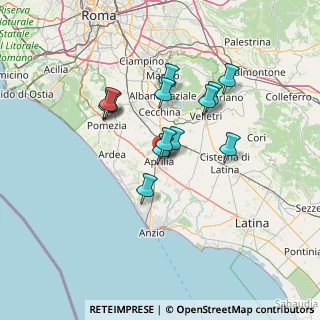 Mappa Via Degli Olmi, 04011 Aprilia LT, Italia (11.67231)