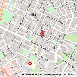 Mappa Via Augusto, 54-56-58-60, 04011 Aprilia, Latina (Lazio)