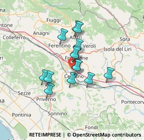 Mappa Via Colle S. Paolo, 03023 Ceccano FR, Italia (10.44357)
