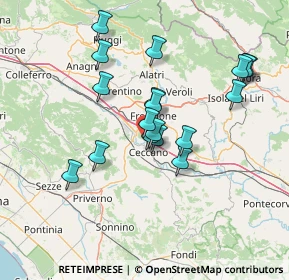 Mappa Via Colle S. Paolo, 03023 Ceccano FR, Italia (13.54222)