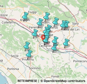 Mappa Via Colle S. Paolo, 03023 Ceccano FR, Italia (11.32824)