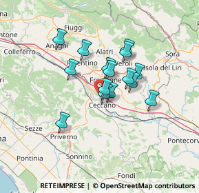 Mappa Via Colle S. Paolo, 03023 Ceccano FR, Italia (10.55467)