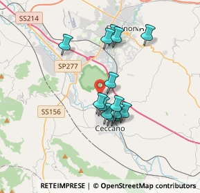 Mappa Via Colle S. Paolo, 03023 Ceccano FR, Italia (2.96286)