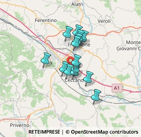 Mappa Via Colle S. Paolo, 03023 Ceccano FR, Italia (4.75786)