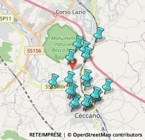 Mappa Via Colle S. Paolo, 03023 Ceccano FR, Italia (1.7405)