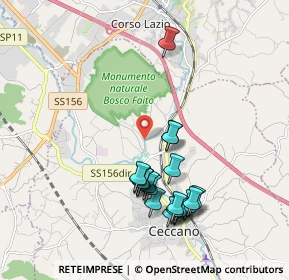 Mappa Via Colle S. Paolo, 03023 Ceccano FR, Italia (1.992)