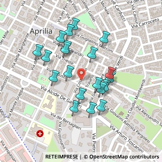 Mappa Via Costantino, 04011 Aprilia LT, Italia (0.227)