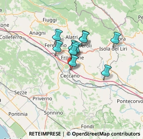 Mappa Autostrada del Sole, 03023 Ceccano FR, Italia (9.65727)