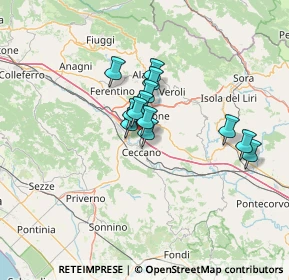 Mappa Autostrada del Sole, 03023 Ceccano FR, Italia (9.70769)