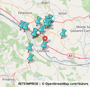 Mappa Autostrada del Sole, 03023 Ceccano FR, Italia (6.30375)