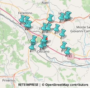 Mappa Autostrada del Sole, 03023 Ceccano FR, Italia (6.80895)
