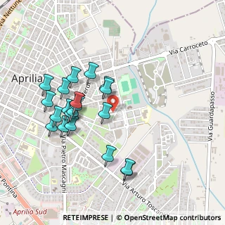 Mappa Via Amilcare Ponchielli, 04011 Aprilia LT, Italia (0.496)