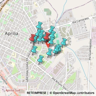 Mappa Via Amilcare Ponchielli, 04011 Aprilia LT, Italia (0.275)