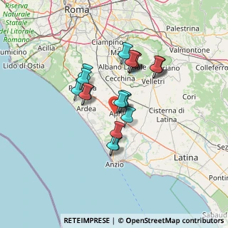 Mappa Via Gibuti, 04011 Aprilia LT, Italia (11.547)