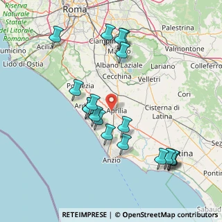 Mappa Via Gibuti, 04011 Aprilia LT, Italia (17.39895)