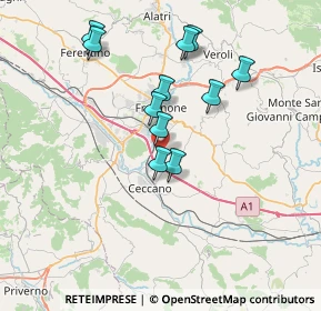 Mappa Via Colle Leo, 03023 Ceccano FR, Italia (6.90636)