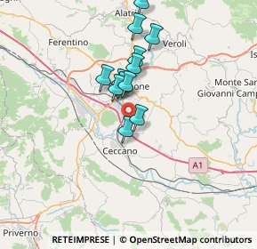 Mappa Via Colle Leo, 03023 Ceccano FR, Italia (5.83833)