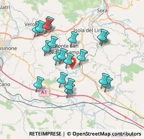 Mappa Via Campolarino, 03025 Monte San Giovanni Campano FR, Italia (7.01789)