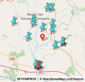 Mappa Via Campolarino, 03025 Monte San Giovanni Campano FR, Italia (4.31667)