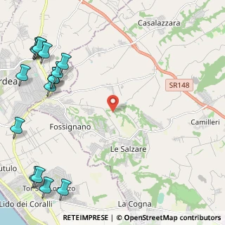 Mappa Via Fossignano, 04011 Aprilia LT, Italia (3.6025)
