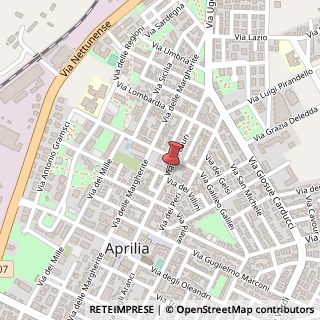 Mappa Via Dante Alighieri,  1, 04011 Aprilia, Latina (Lazio)