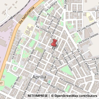 Mappa Via dei Lauri, , 04011 Aprilia, Latina (Lazio)