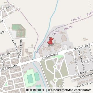 Mappa Via Carroceto, 193/A, 04011 Aprilia, Latina (Lazio)