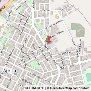 Mappa Via Giosuè Carducci, 30, 04011 Aprilia, Latina (Lazio)