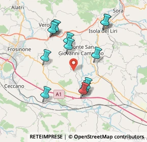 Mappa 03020 Strangolagalli FR, Italia (7.65923)