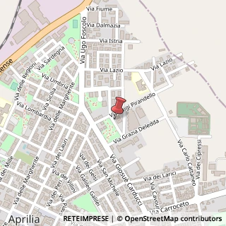 Mappa Via Gabriele D'Annunzio, 1/a, 04011 Aprilia, Latina (Lazio)