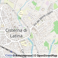 Karte Cisterna di Latina