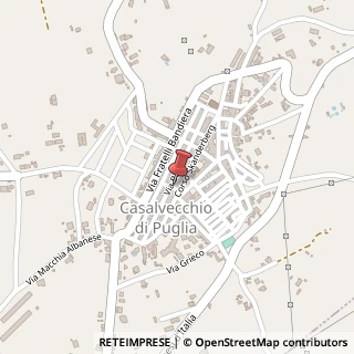 Mappa Via C. Battisti, 81, 71030 Casalvecchio di Puglia, Foggia (Puglia)