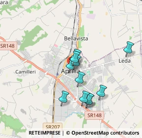 Mappa Via dei Lauri, 04010 Aprilia LT, Italia (1.56818)