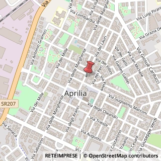 Mappa Via dei Lauri, 52, 04011 Aprilia, Latina (Lazio)