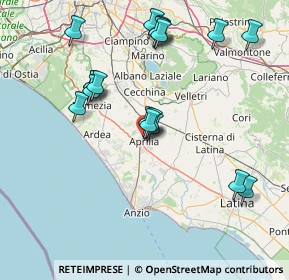 Mappa Via dei Lauri, 04010 Aprilia LT, Italia (16.87368)