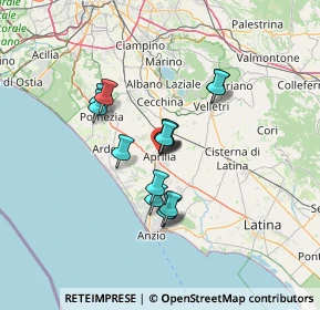 Mappa Via dei Lauri, 04010 Aprilia LT, Italia (10.26467)