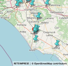 Mappa Via dei Lauri, 04010 Aprilia LT, Italia (18.51214)