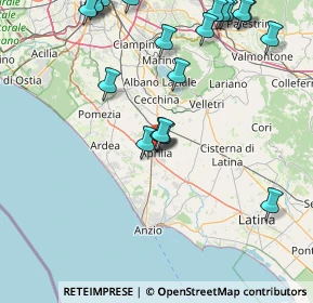 Mappa Via dei Lauri, 04010 Aprilia LT, Italia (21.672)