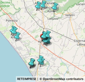 Mappa Via dei Lauri, 04010 Aprilia LT, Italia (7.323)