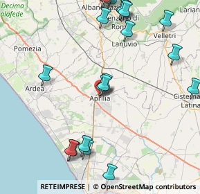 Mappa Via dei Lauri, 04010 Aprilia LT, Italia (10.8025)