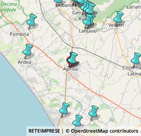 Mappa Via dei Lauri, 04010 Aprilia LT, Italia (11.189)