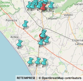 Mappa Via dei Lauri, 04010 Aprilia LT, Italia (9.6865)