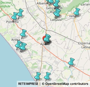 Mappa Via dei Lauri, 04010 Aprilia LT, Italia (9.8945)