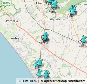 Mappa Via dei Lauri, 04010 Aprilia LT, Italia (11.061)